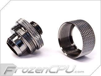 Bitspower G1/4 Thread 1/2" ID x 3/4" OD Compression Fitting - Black Sparkle (BP-BSCPF-CC5V3) - Digital Outpost LLC