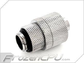 Bitspower G1/4 Thread 7/16" ID x 5/8" OD Rotary Compression Fitting - Silver (BP-RCPF-CC6) - Digital Outpost LLC