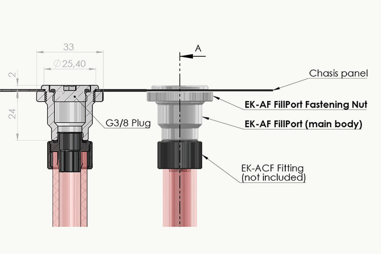 EK-AF FillPort G1/4 - Black - Digital Outpost LLC