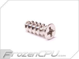 FrozenCPU Extended Fan Screw - 12mm Long - Chrome - 4 Pack - Digital Outpost LLC