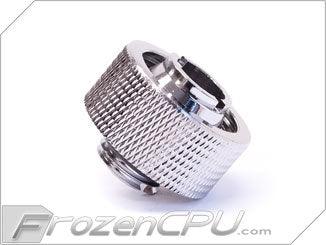 XSPC G1/4" Thread 1/2" ID x 3/4" OD Low Profile Compression Fitting - Chrome V2 - Digital Outpost LLC